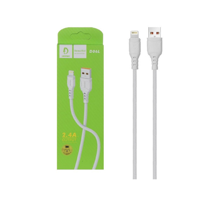 کابل تبدیل USB به لایتنینگ دنمن مدل D06L طول 1 متر