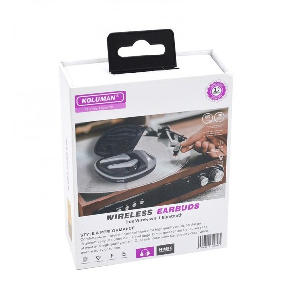 هدفون بی سیم کلومن مدل K-TW08