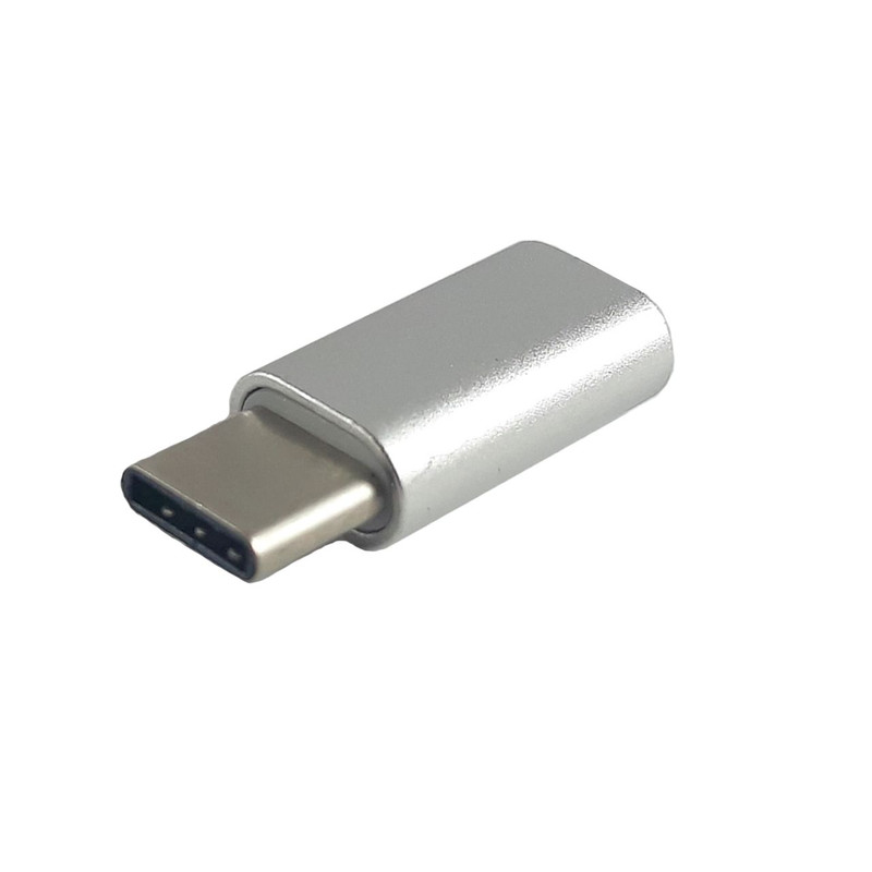 مبدل microUSB به USB-C مدل Mirror Metalic