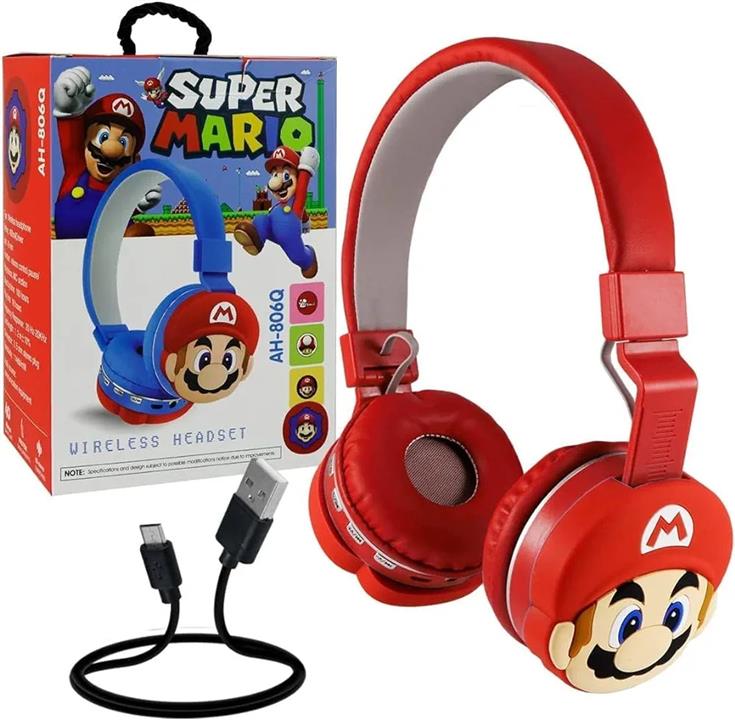 هدفون بلوتوثی طرح فانتزی ماریو مدل Mario mf-201m
