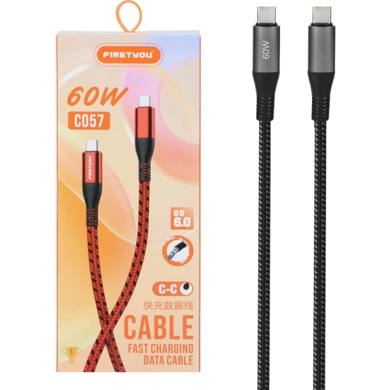 کابل تبدیل USB به USB-C مدل pu-co57 طول 1 متر