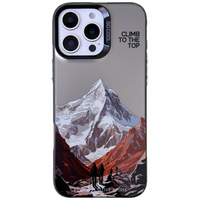 کاور مدل so cool طرح کوهستان مناسب برای‌ گوشی‌ موبایل اپل iphone 15 promax